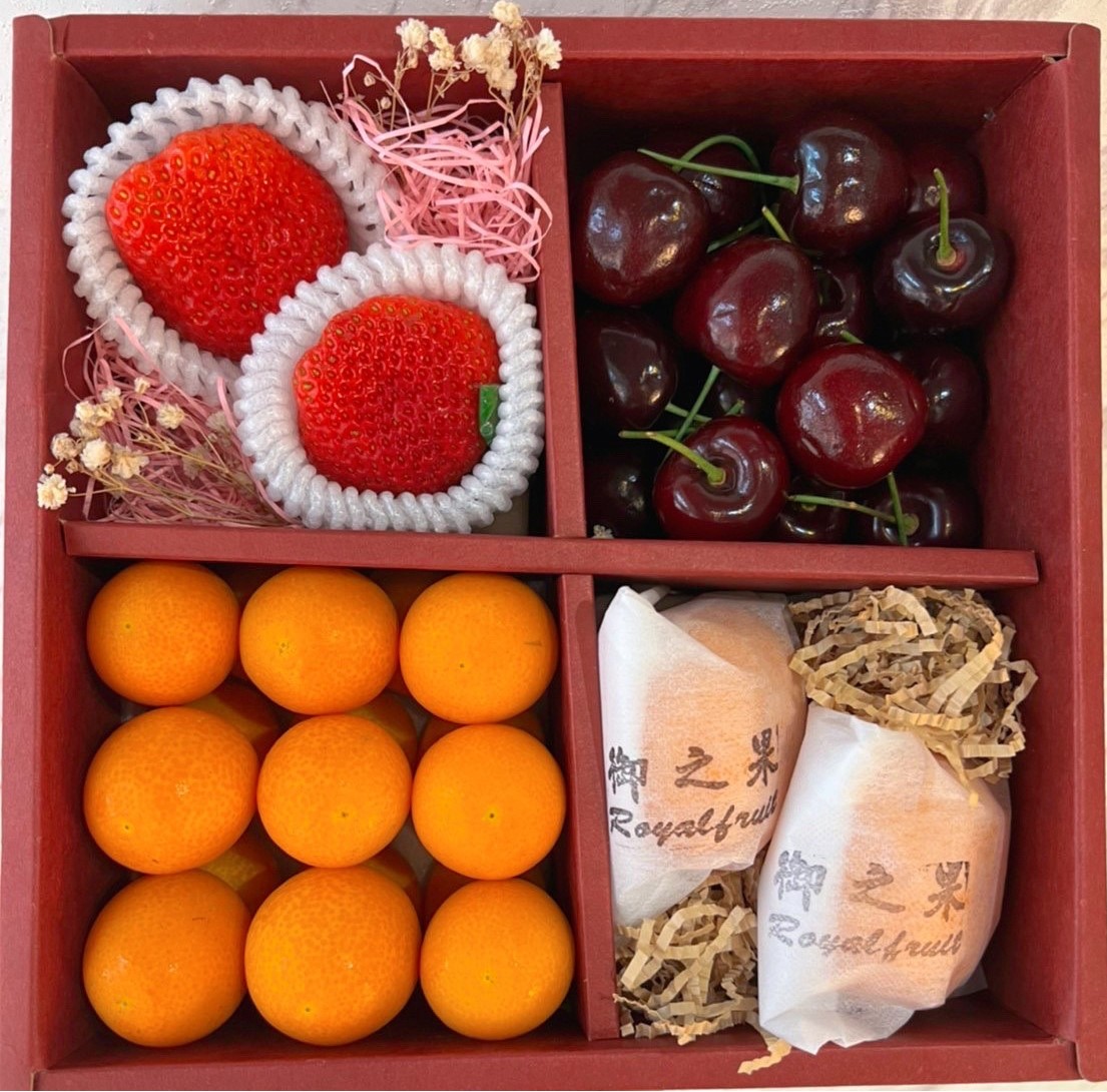6-4日本草莓+紐西蘭櫻桃+鹿兒島金桔+日本小柑橘