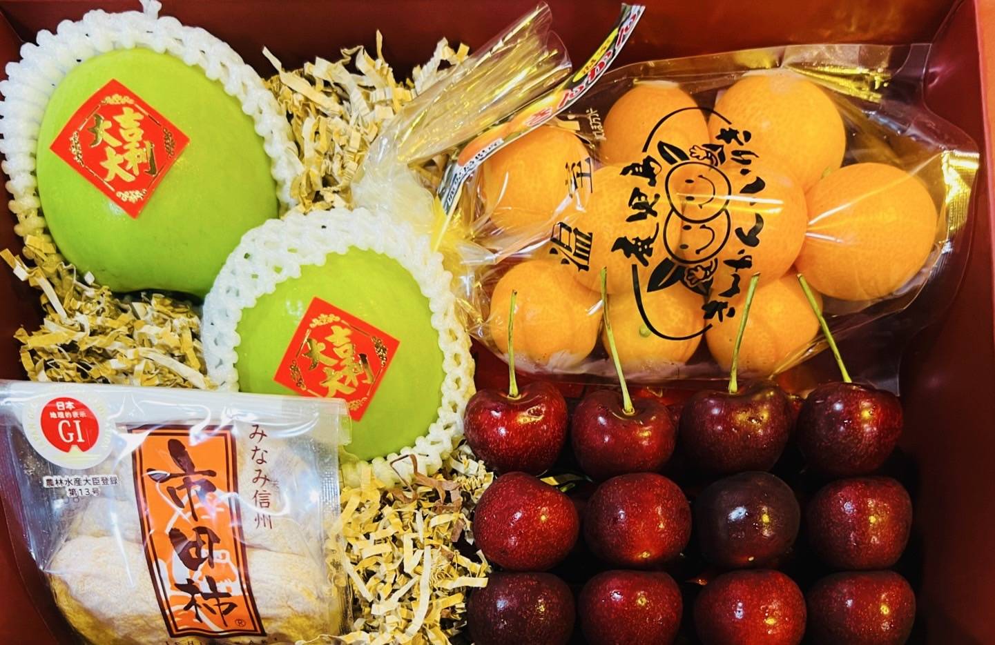 9-3台灣牛奶蜜棗+鹿兒島金桔+日本柿餅+紐西蘭櫻桃