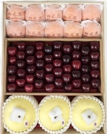 16-2本小柑橘+紐西蘭櫻桃+金星牛奶蘋果