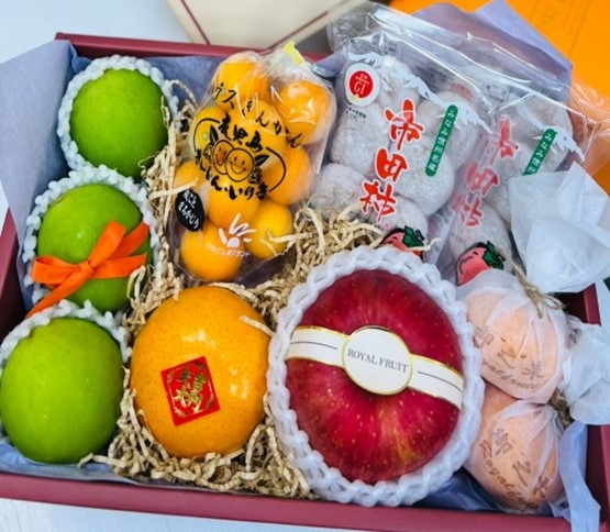 7-4台灣蜜棗+鹿耳島金桔+台灣茂谷柑+市田柿+青森蜜蘋果+日本小柑橘