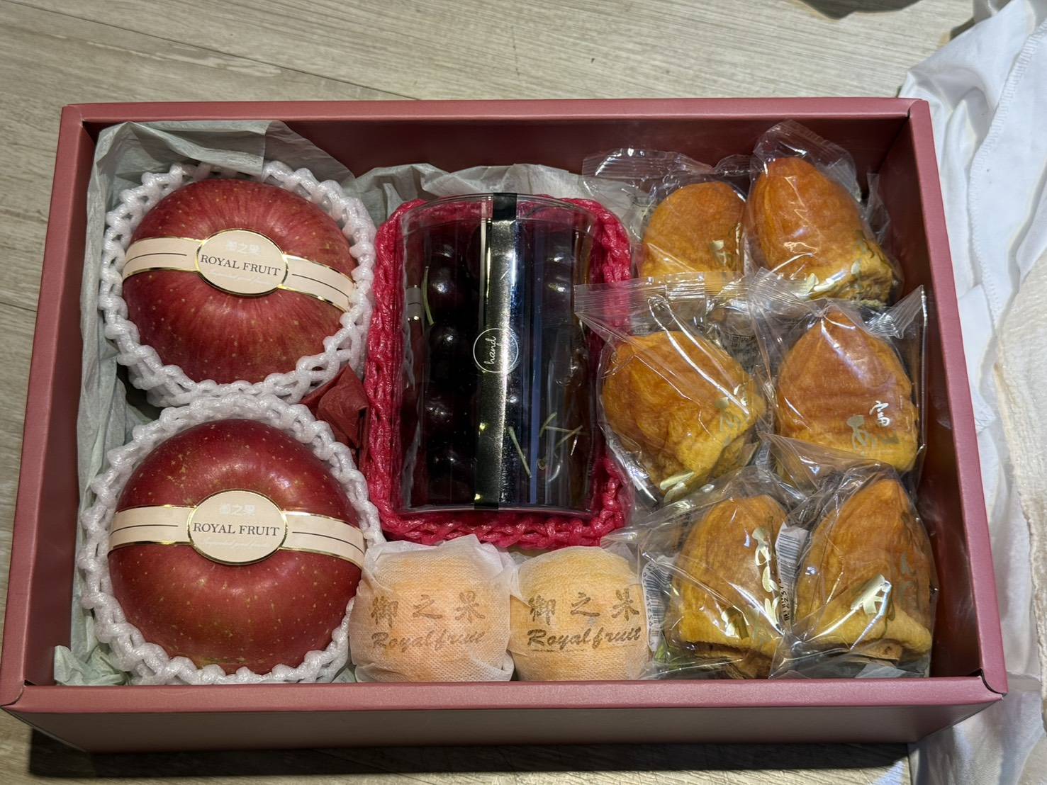 11-7青森蘋果+紐西蘭櫻桃+日本蜜柑+富山柿餅