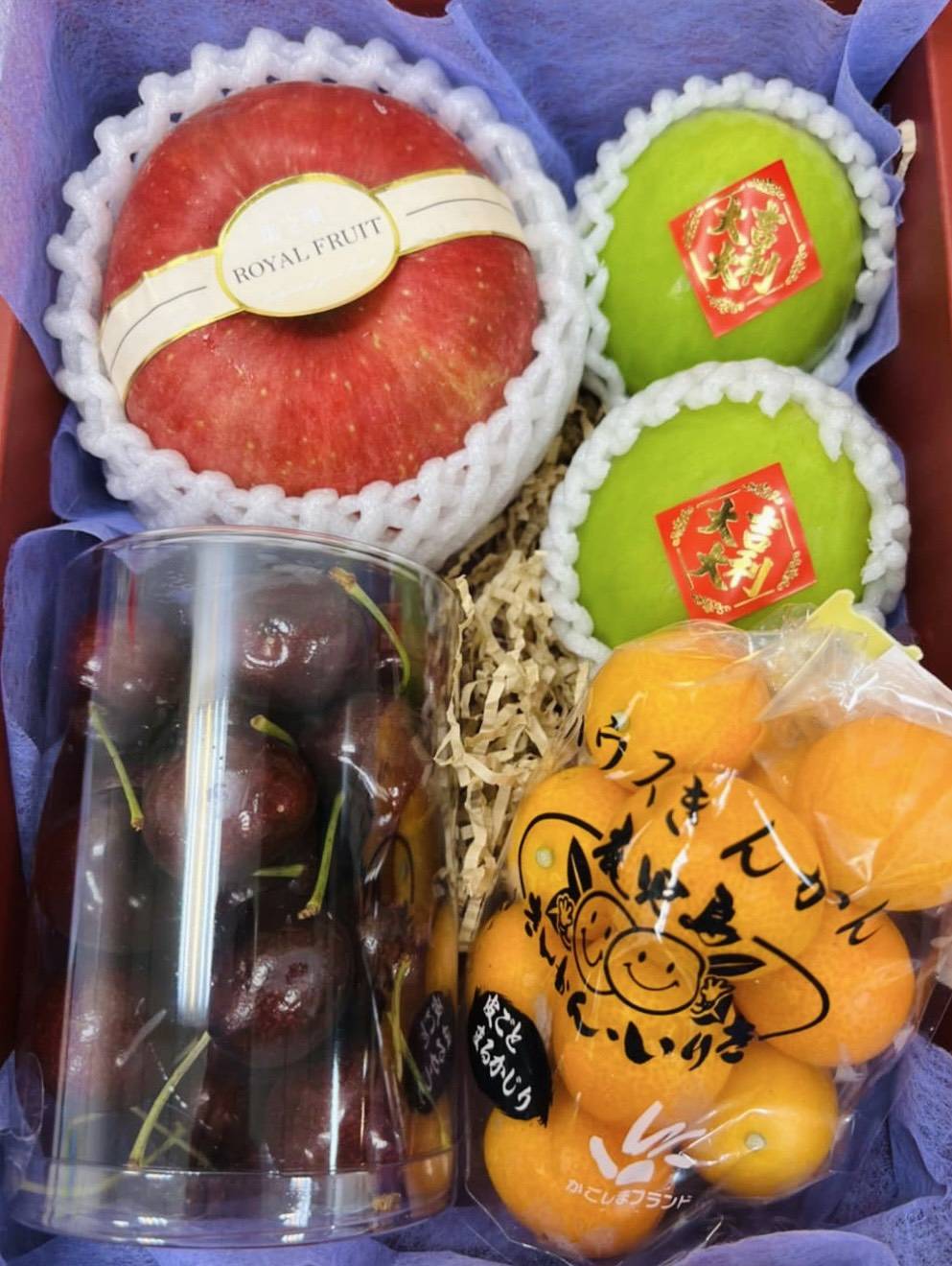 6-8青森蘋果+台灣蜜棗+紐西蘭櫻桃+日本金桔