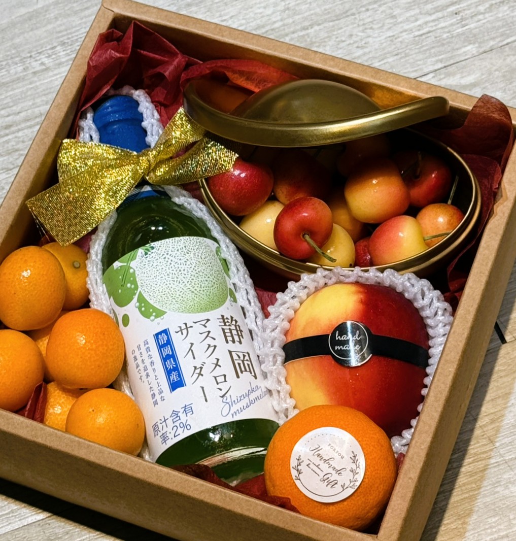 6-6白櫻桃+日本金桔+日本蜜柑+日本果汁汽水+紐西蘭小蘋果