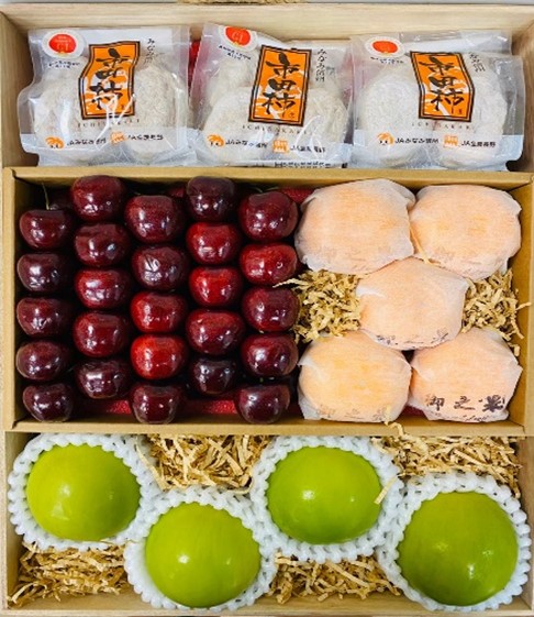 14-1市田柿+紐西蘭櫻桃+日本蜜柑+台灣蜜棗