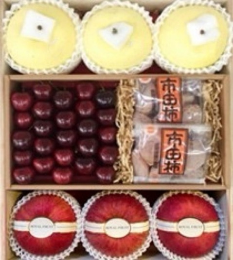 12-1金星蘋果+紐西蘭櫻桃+市田柿+青森蜜蘋果