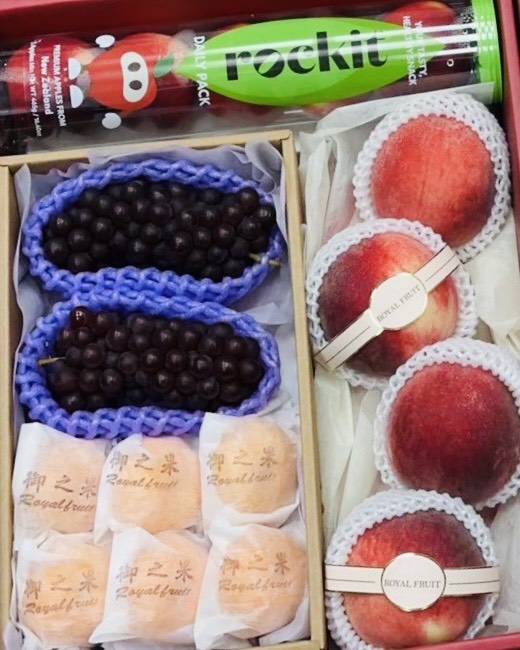 10-5紐西蘭小蘋果+日本小橘子+日本珍珠葡萄+美國水蜜桃